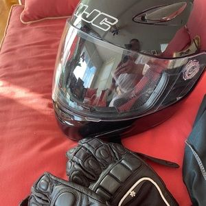 Hjc womens small motorcycle helmet.